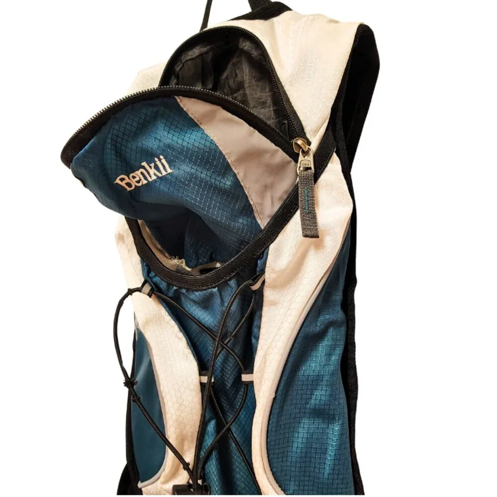 Benkii White Teal Black Hydration Back Pack - Hiking Camping‎ Outdoor